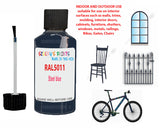 RAL Steel blue Touch Up Paint For Metal bicycle Frames, Chip Repair,Customisation paints, Bike Colour Ideas, BLUE Cycle Paints