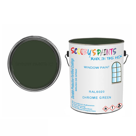 Chrome Green Ral6020 Window Door Paint Brush Or Spray Pvc Upvc Green Tin