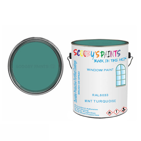 Mint Turquoise Ral6033 Window Door Paint Brush Or Spray Pvc Upvc Green Tin