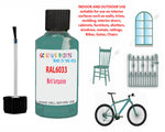 RAL Mint turquoise Touch Up Paint For Metal bicycle Frames, Chip Repair,Customisation paints, Bike Colour Ideas, GREEN Cycle Paints