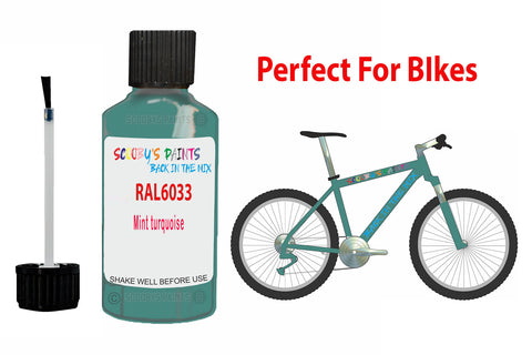 Ral 6033 Mint Turquoise Bicycle Frame Acrylic Green Metal Bike Touch Up Paint