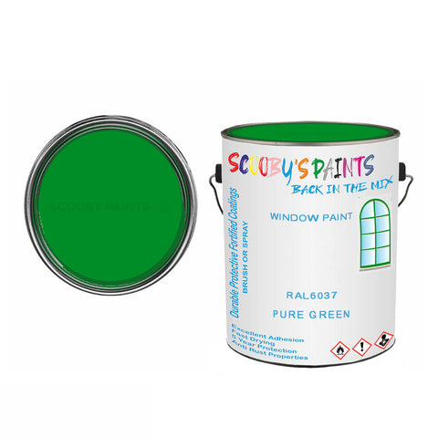 Pure Green Ral6037 Window Door Paint Brush Or Spray Pvc Upvc Green Tin