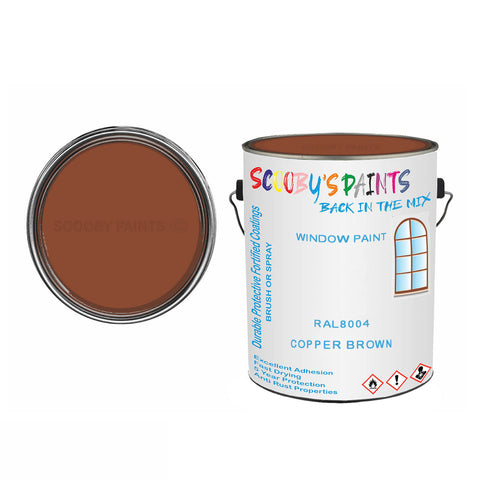 Ral 8004 Copper Brown For Bicycle Frames Acrylic Brown Metal Bike 250Ml Tin