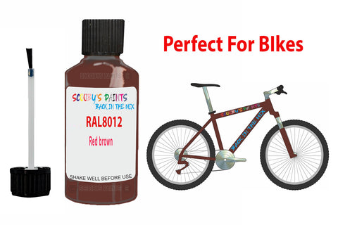 Ral 8012 Red Brown Bicycle Frame Acrylic Brown Metal Bike Touch Up Paint