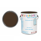 Ral 8014 Sepia Brown For Bicycle Frames Acrylic Brown Metal Bike 250Ml Tin