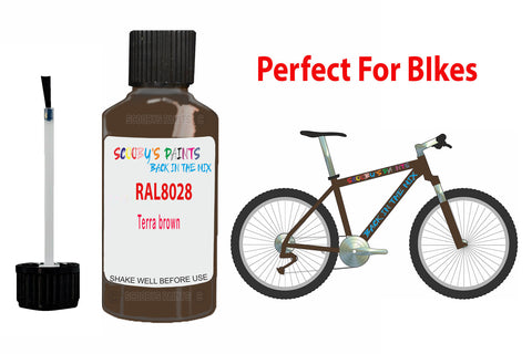 Ral 8028 Terra Brown Bicycle Frame Acrylic Brown Metal Bike Touch Up Paint