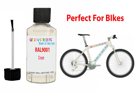 Ral 9001 Cream Bicycle Frame Acrylic White Metal Bike Touch Up Paint