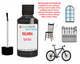 RAL Signal black Touch Up Paint For Metal bicycle Frames, Chip Repair,Customisation paints, Bike Colour Ideas, bLACK Cycle Paints