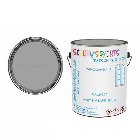 White Aluminium Ral9006 Window Door Paint Brush Or Spray Pvc Upvc Silver-Grey Tin