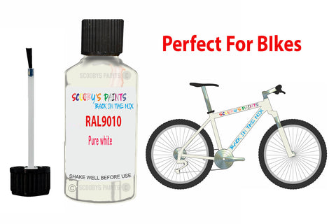 Ral 9010 Pure White Bicycle Frame Acrylic White Metal Bike Touch Up Paint