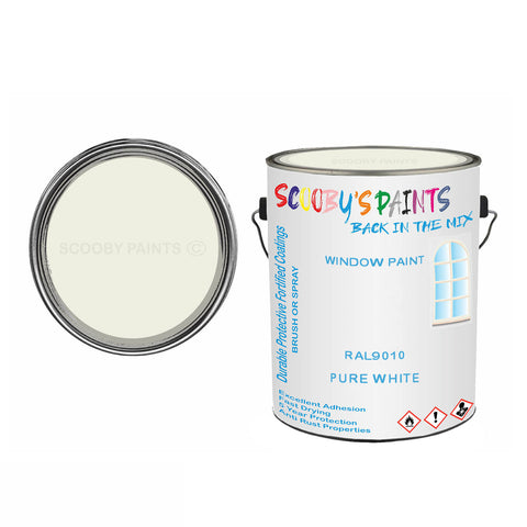 Pure White Ral9010 Window Door Paint Brush Or Spray Pvc Upvc White Tin