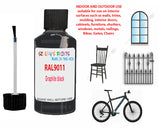 RAL Graphite black Touch Up Paint For Metal bicycle Frames, Chip Repair,Customisation paints, Bike Colour Ideas, bLACK Cycle Paints