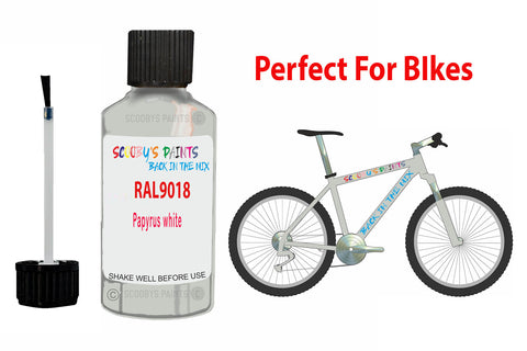 Ral 9018 Papyrus White Bicycle Frame Acrylic White Metal Bike Touch Up Paint