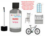 RAL Pearl light grey Touch Up Paint For Metal bicycle Frames, Chip Repair,Customisation paints, Bike Colour Ideas, silver-Grey Cycle Paints