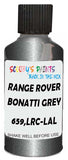 Detail brush applying Grey Metallic to a small door scratch on an Land Rover Lr2, clean OEM finish