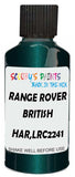 Detail brush applying Green Metallic to a small door scratch on an Land Rover Discovery, clean OEM finish