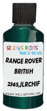 Detail brush applying Green Metallic to a small door scratch on an Land Rover Discovery Sport, clean OEM finish
