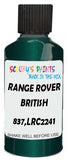Detail brush applying Green Metallic to a small door scratch on an Land Rover Discovery Sport, clean OEM finish