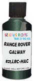 Detail brush applying Green Metallic to a small door scratch on an Land Rover Freelander 2, clean OEM finish
