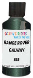 Detail brush applying Green Metallic to a small door scratch on an Land Rover Lr4, clean OEM finish