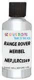 Detail brush applying White Metallic to a small door scratch on an Land Rover , clean OEM finish