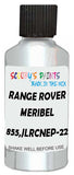 Detail brush applying White Metallic to a small door scratch on an Land Rover , clean OEM finish