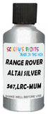 Detail brush applying Silver Metallic to a small door scratch on an Land Rover Discovery, clean OEM finish