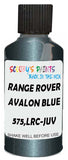 Detail brush applying Blue Metallic to a small door scratch on an Land Rover Discovery, clean OEM finish