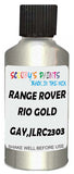 Detail brush applying Gold Metallic to a small door scratch on an Land Rover Discovery, clean OEM finish