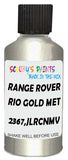 Detail brush applying Gold Metallic to a small door scratch on an Land Rover Discovery, clean OEM finish