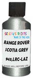 Detail brush applying Grey Metallic to a small door scratch on an Land Rover Discovery, clean OEM finish