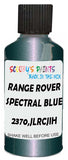 Detail brush applying Blue Metallic to a small door scratch on an Land Rover Discovery, clean OEM finish