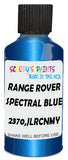 Detail brush applying Blue Metallic to a small door scratch on an Land Rover Discovery, clean OEM finish