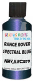 Detail brush applying Blue Metallic to a small door scratch on an Land Rover Discovery, clean OEM finish