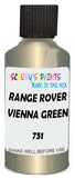 Detail brush applying Green Metallic to a small door scratch on an Land Rover Discovery, clean OEM finish