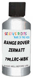 Detail brush applying Silver Metallic to a small door scratch on an Land Rover Discovery, clean OEM finish