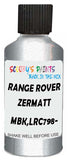 Detail brush applying Silver Metallic to a small door scratch on an Land Rover Discovery, clean OEM finish