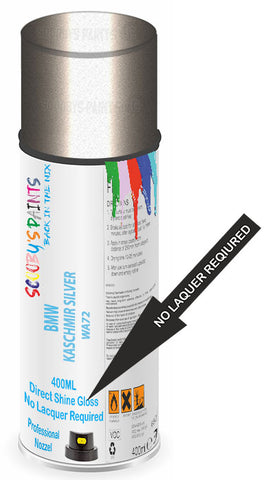 Direct Gloss Spray For Bmw 6 Series Kaschmir Silver Wa72 Aerosol Paint No Lacquer Required