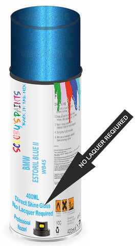 Direct Gloss Spray For Bmw 4 Series Estoril Blue Ii Wb45 Aerosol Paint No Lacquer Required