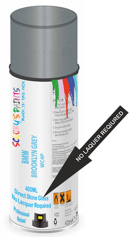 Direct Gloss Spray For Bmw M3 Brooklyn Grey Metallic C4P Aerosol Paint No Lacquer Required