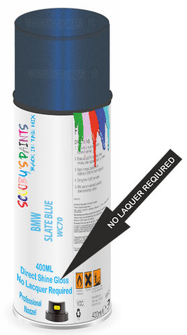 Direct Gloss Spray For Bmw 6 Series Slate Blue Wc70 Aerosol Paint No Lacquer Required