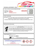 Data Safety Sheet Vauxhall Mokka X Abalone White 42B/486B/42C 2016-2020 White Instructions for use paint