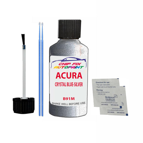 Paint For Acura Integra Crystal Silver (2)(M) 1998-1998 Code B91M Touch Up Paint Scratch Repair