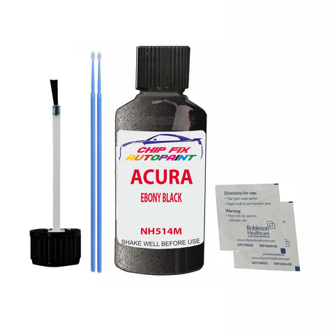 Paint For Acura Slx Ebony Black 1987-1989 Code Nh514M Touch Up Paint Scratch Repair