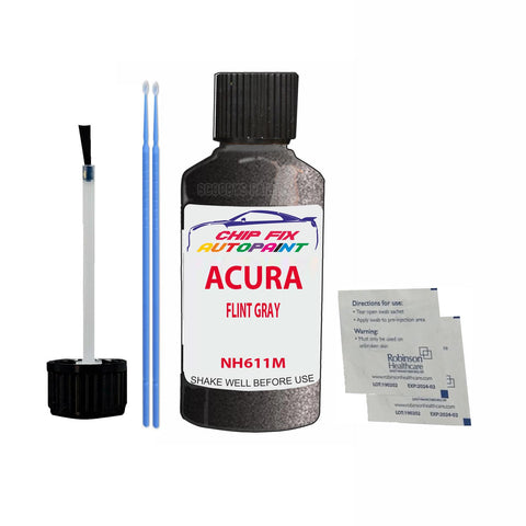 Paint For Acura Rl Flint Gray 1998-1998 Code Nh611M Touch Up Paint Scratch Repair