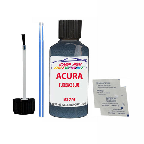 Paint For Acura Integra Florence Blue 1986-1990 Code B37M Touch Up Paint Scratch Repair
