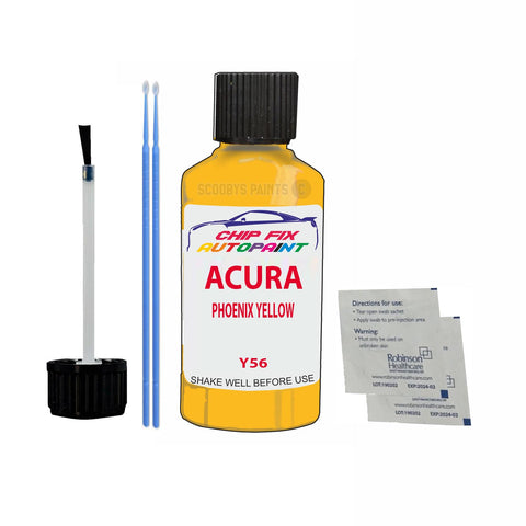 Paint For Acura Integra Phoenix Yellow 2000-2001 Code Y56 Touch Up Paint Scratch Repair