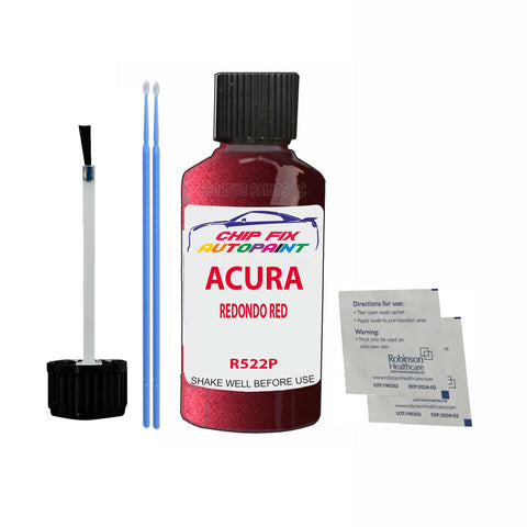 Paint For Acura Rl Redondo Red 2003-2009 Code R522P Touch Up Paint Scratch Repair