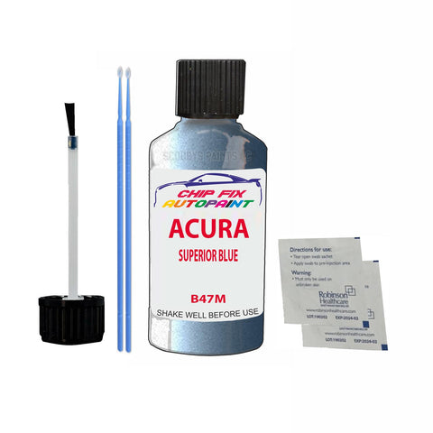 Paint For Acura Integra Superior Blue 1988-1991 Code B47M Touch Up Paint Scratch Repair