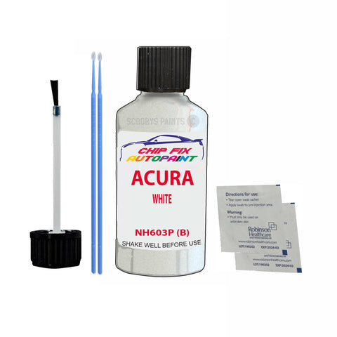 Paint For Acura Rdx White 1999-2019 Code Nh603P (B) Touch Up Paint Scratch Repair